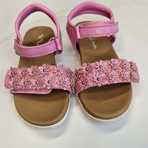 Nina Girl's Neriah Pink Flowered Sandals